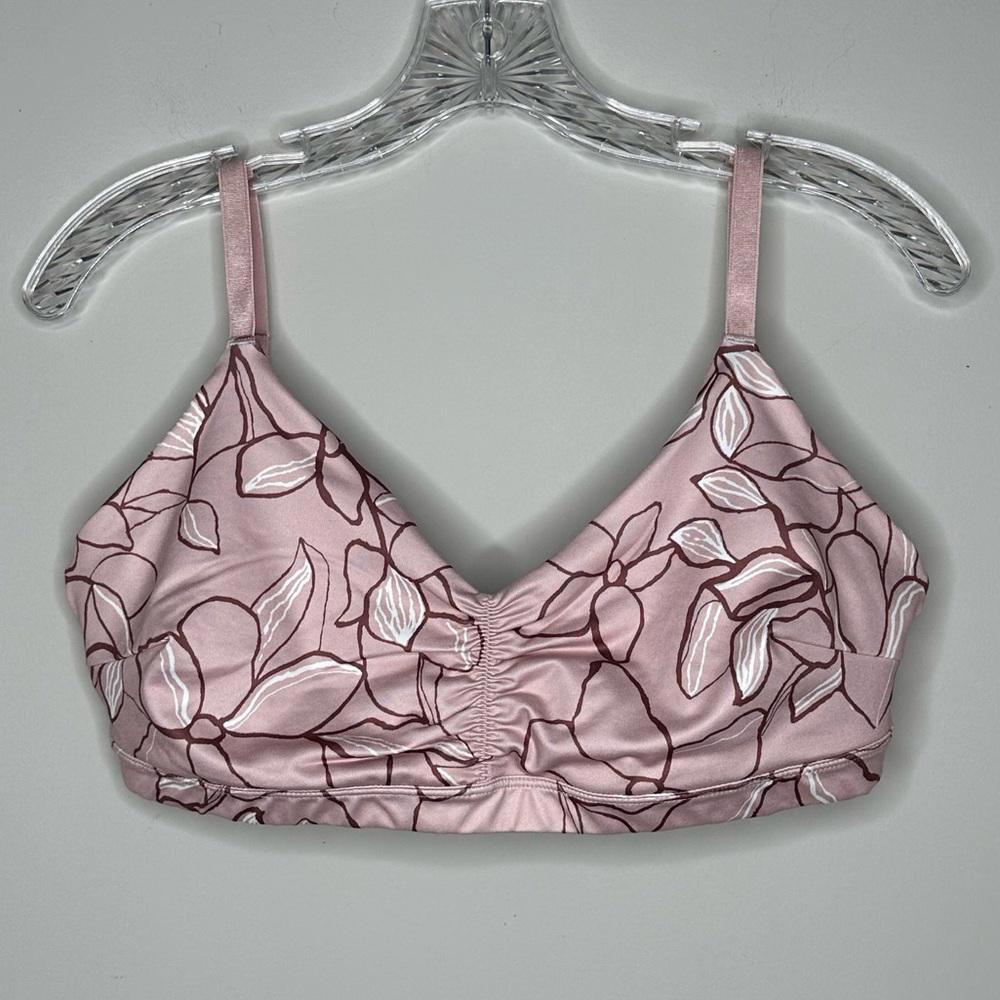 Joylab Chic Floral Print Pink Bralette XL